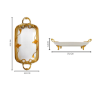 Vicenza Piring Persegi Panjang dengan Pegangan Lily P141